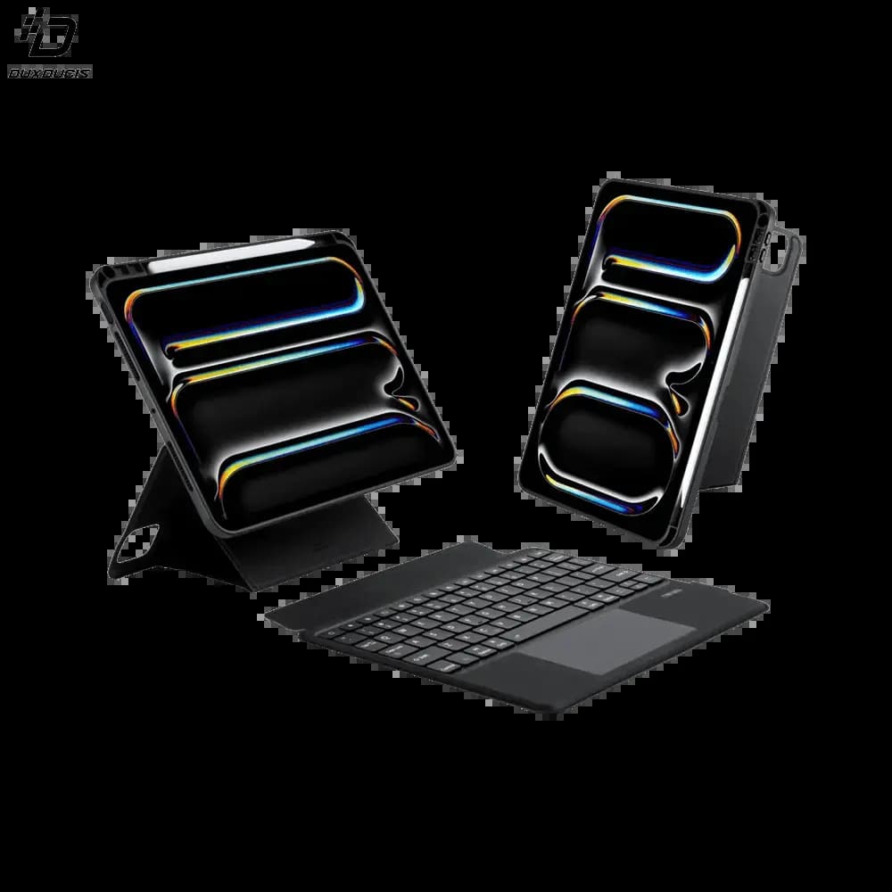 Housse clavier rétroéclairé iPad Pro 11" M4 avec trackpad - Dux Ducis DK Noir