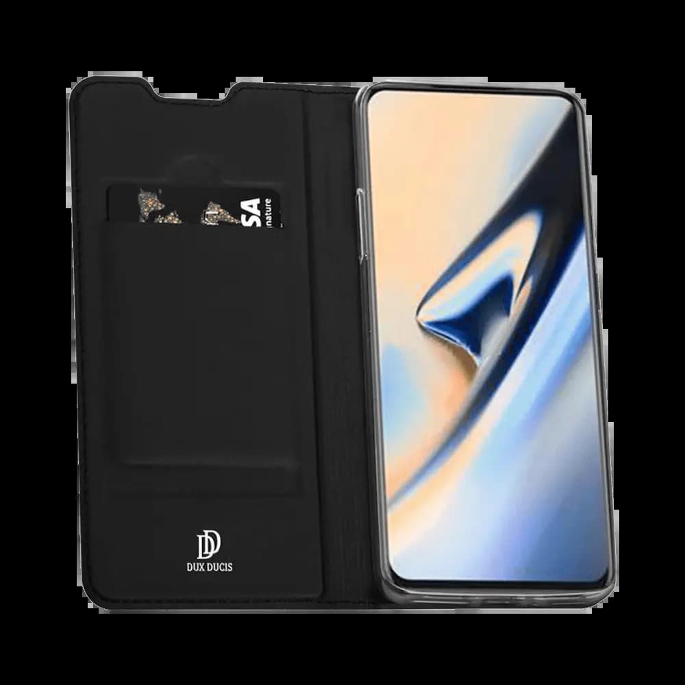 Housse folio OnePlus 7 Pro porte-carte - Dux Ducis Skin Pro Noir