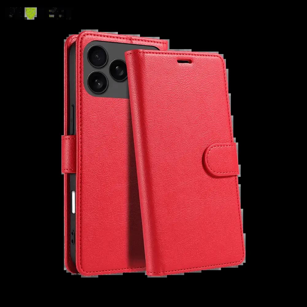 Housse folio anti-RFID iPhone 17 Pro Max – PROTECT IP011 Rouge