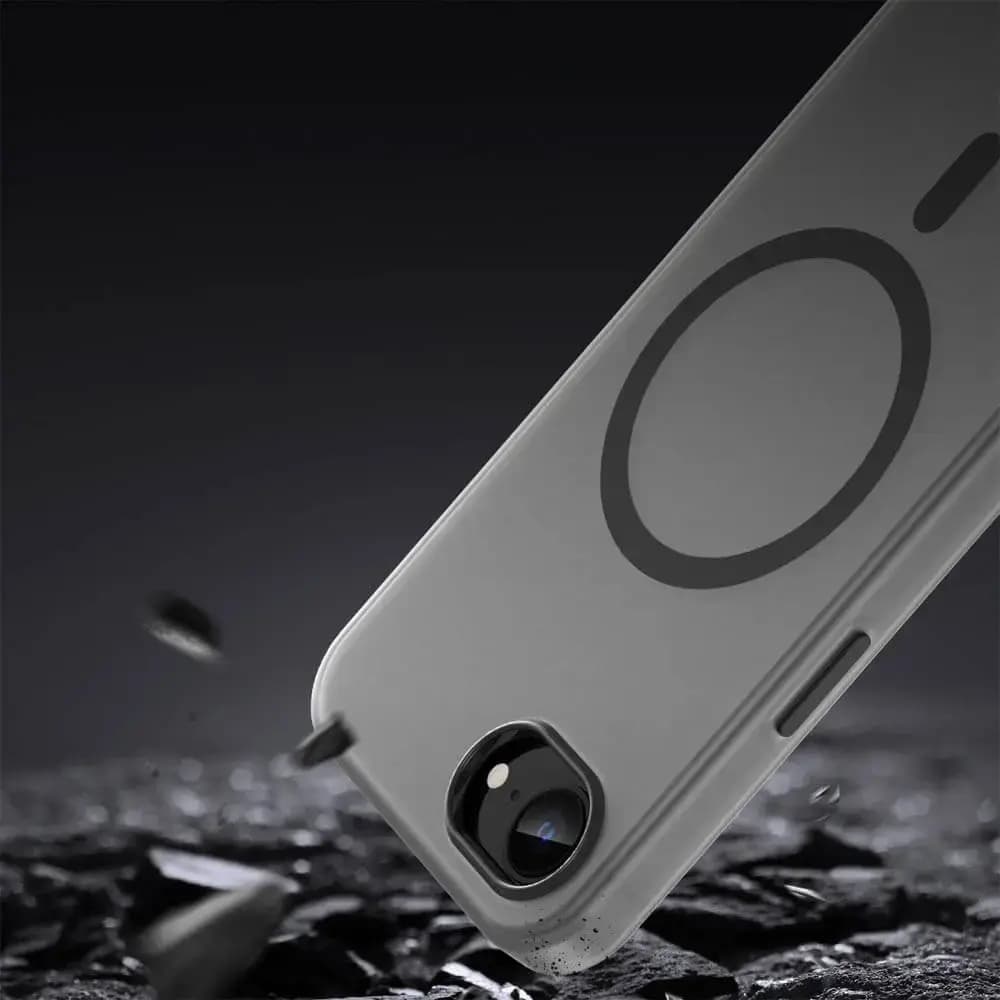 Coque MagSafe iPhone 16e / iPhone 17e bi-matière – PROTECT MF-006 Noir