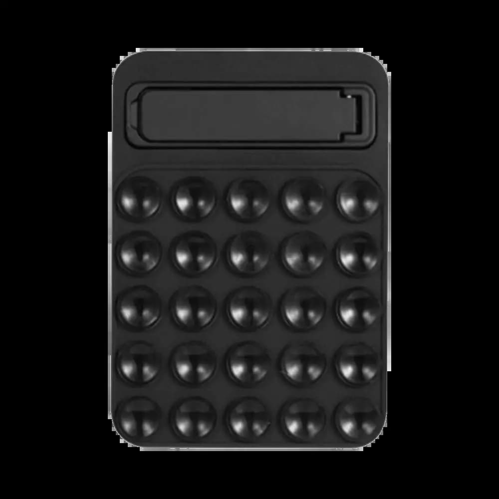 Support smartphone à ventouses silicone avec béquille intégrée - Noir