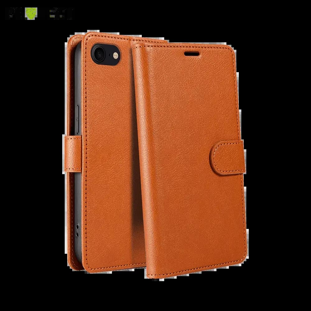Housse folio anti-RFID iPhone 6 / 6S - PROTECT IP011 Marron