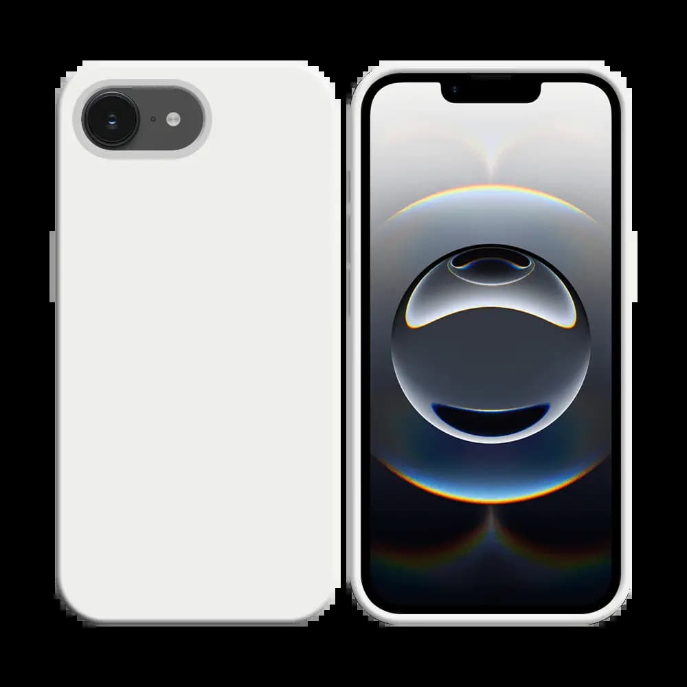 Coque silicone iPhone 16e / iPhone 17e - Blanc