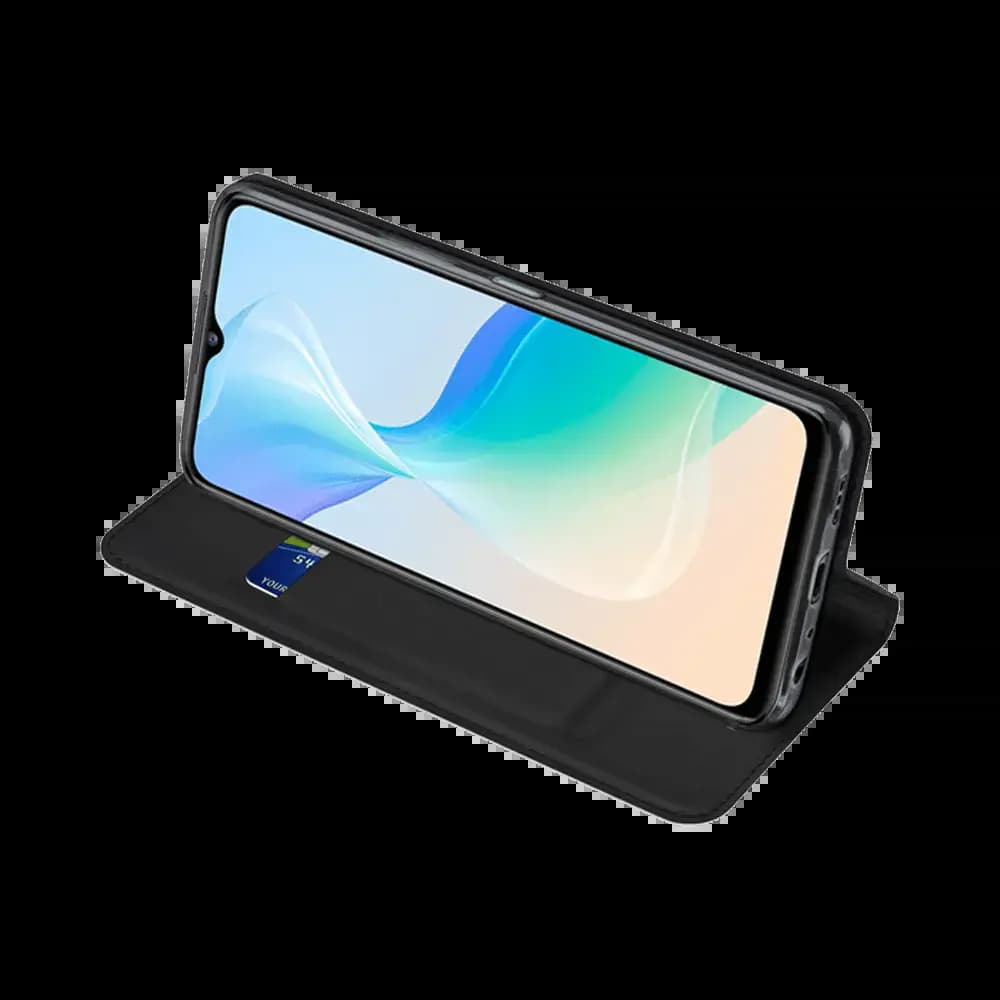 Housse folio Vivo Y76 5G porte-carte - Dux Ducis Skin Pro Noir