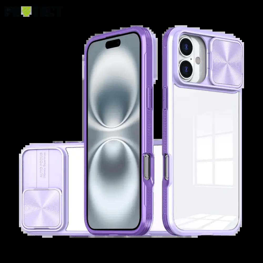Coque avec cache caméra iPhone 16 Plus - PROTECT IE027 Violet 