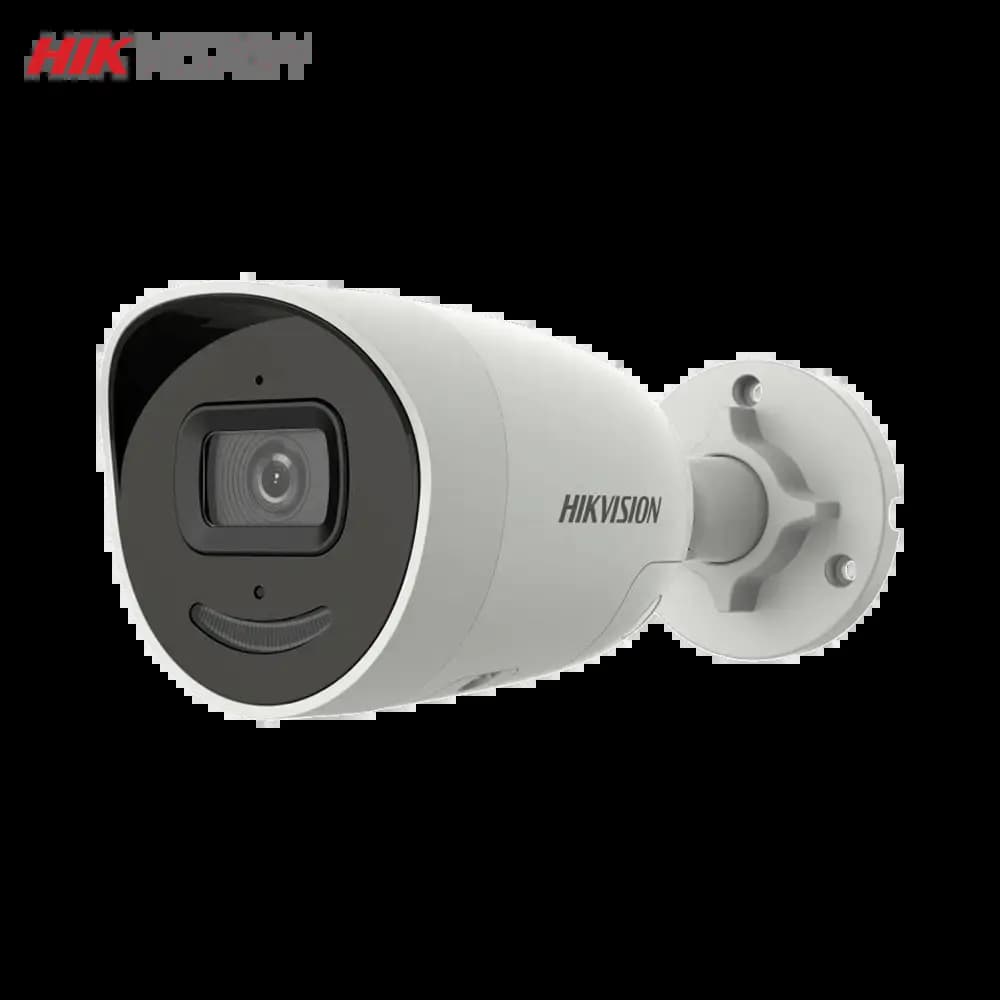 Caméra de Surveillance avec IA Hikvision (4mm) Mini Bullet 4MP DarkFighter & AcuSense Blanc