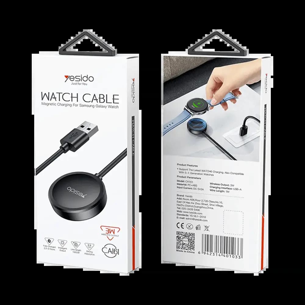 Pad de Charge à Induction Yesido pour Galaxy Watch Noir