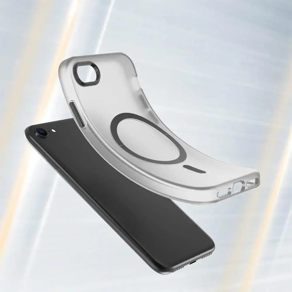 Coque MagSafe bi-matière iPhone 7 / 8 / SE (2nd & 3e Gen) - PROTECT MF-006 Noir