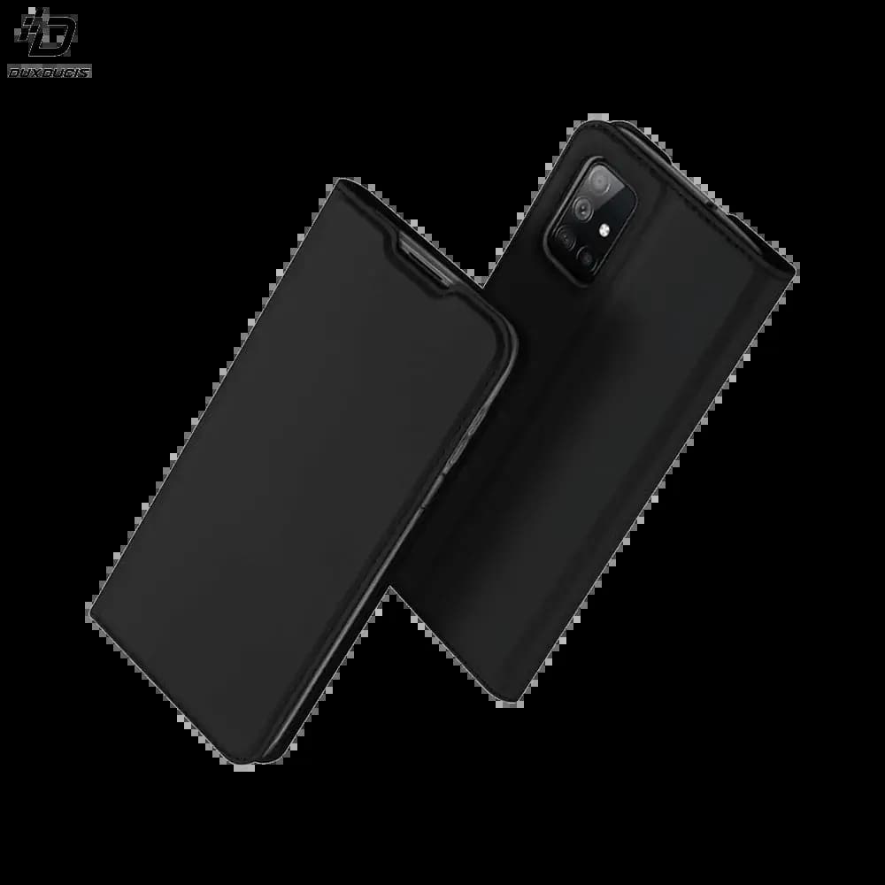 Housse folio Samsung Galaxy M51 porte-carte - Dux Ducis Skin Pro Noir