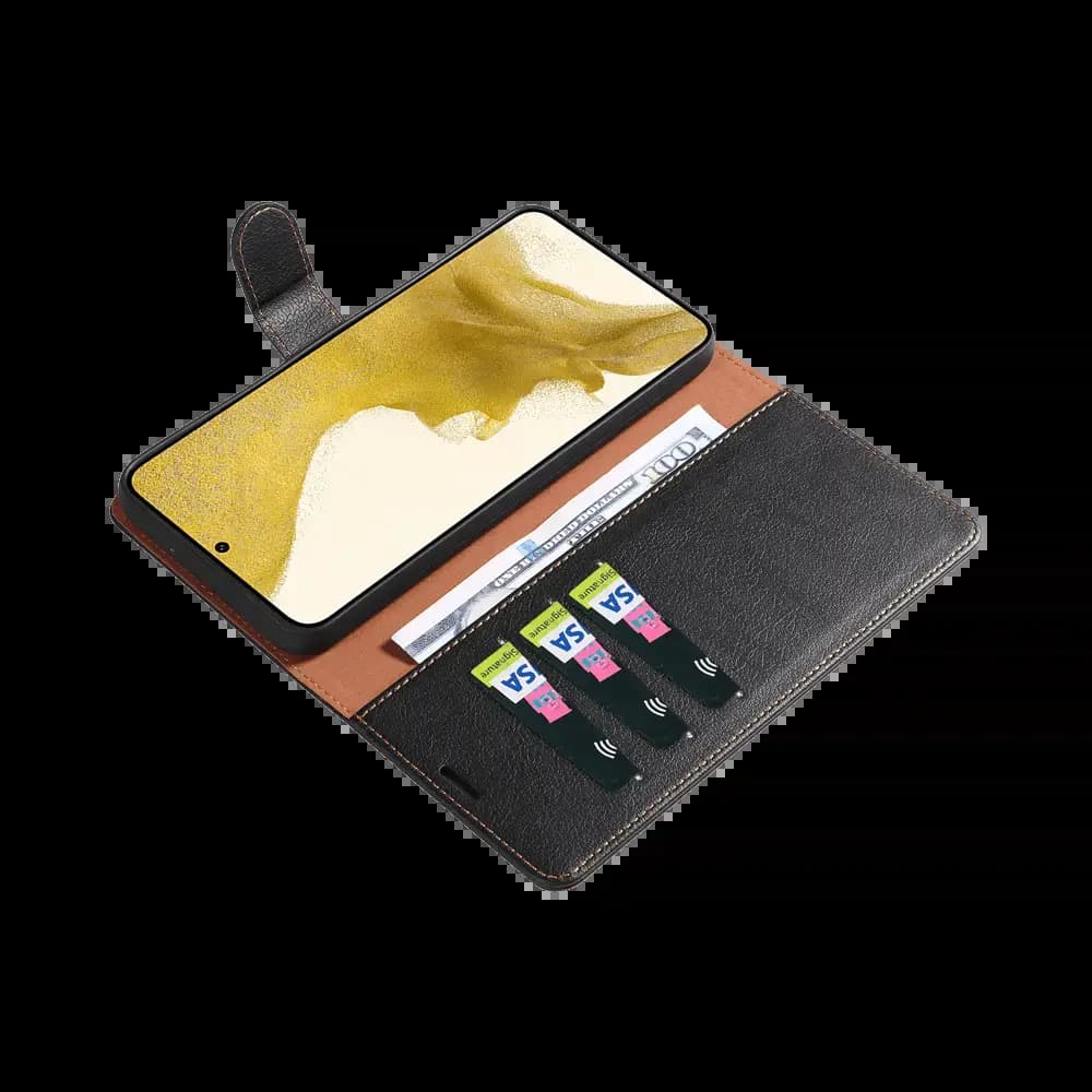 Housse folio anti-RFID Samsung Galaxy S23 5G – PROTECT IP011 Noir