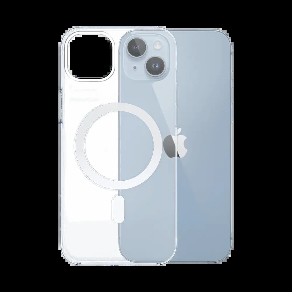 Coque MagSafe silicone transparente iPhone 14