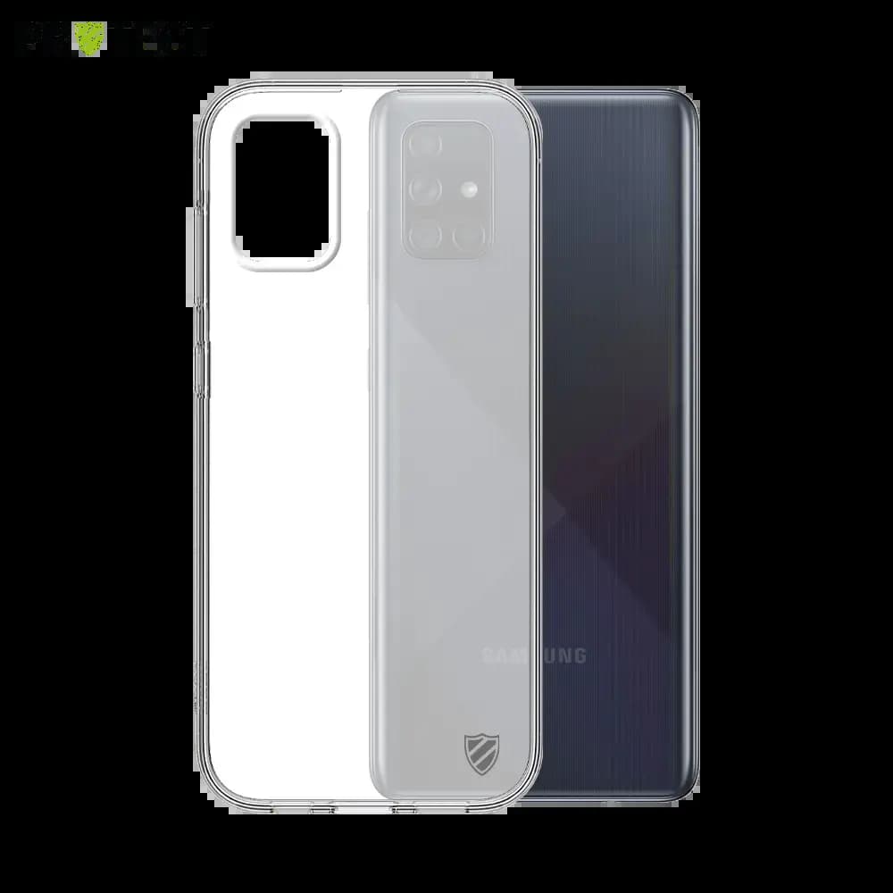 Coque Silicone PROTECT pour Samsung Galaxy A71 Transparent