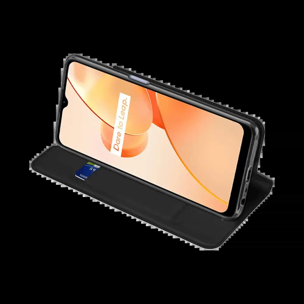 Housse folio Realme C31 porte-carte - Dux Ducis Skin Pro Bleu