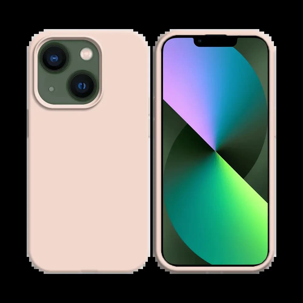 Coque silicone iPhone 13 - Rose Gold