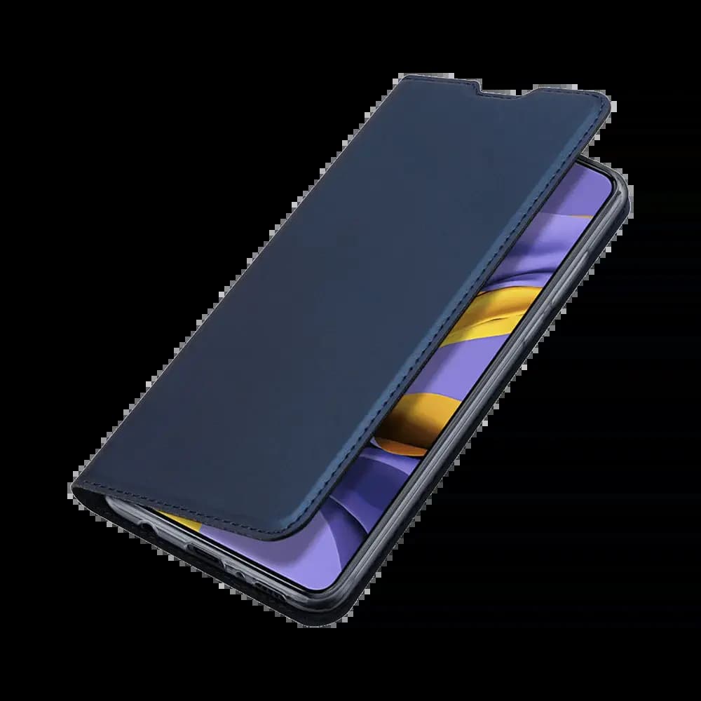 Housse folio Samsung Galaxy A51 porte-carte - Dux Ducis Skin Pro Bleu