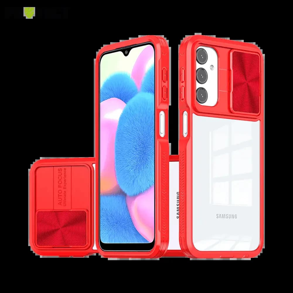 Coque avec cache caméra Samsung Galaxy A16 / Galaxy A17 - PROTECT IE027 Rouge 