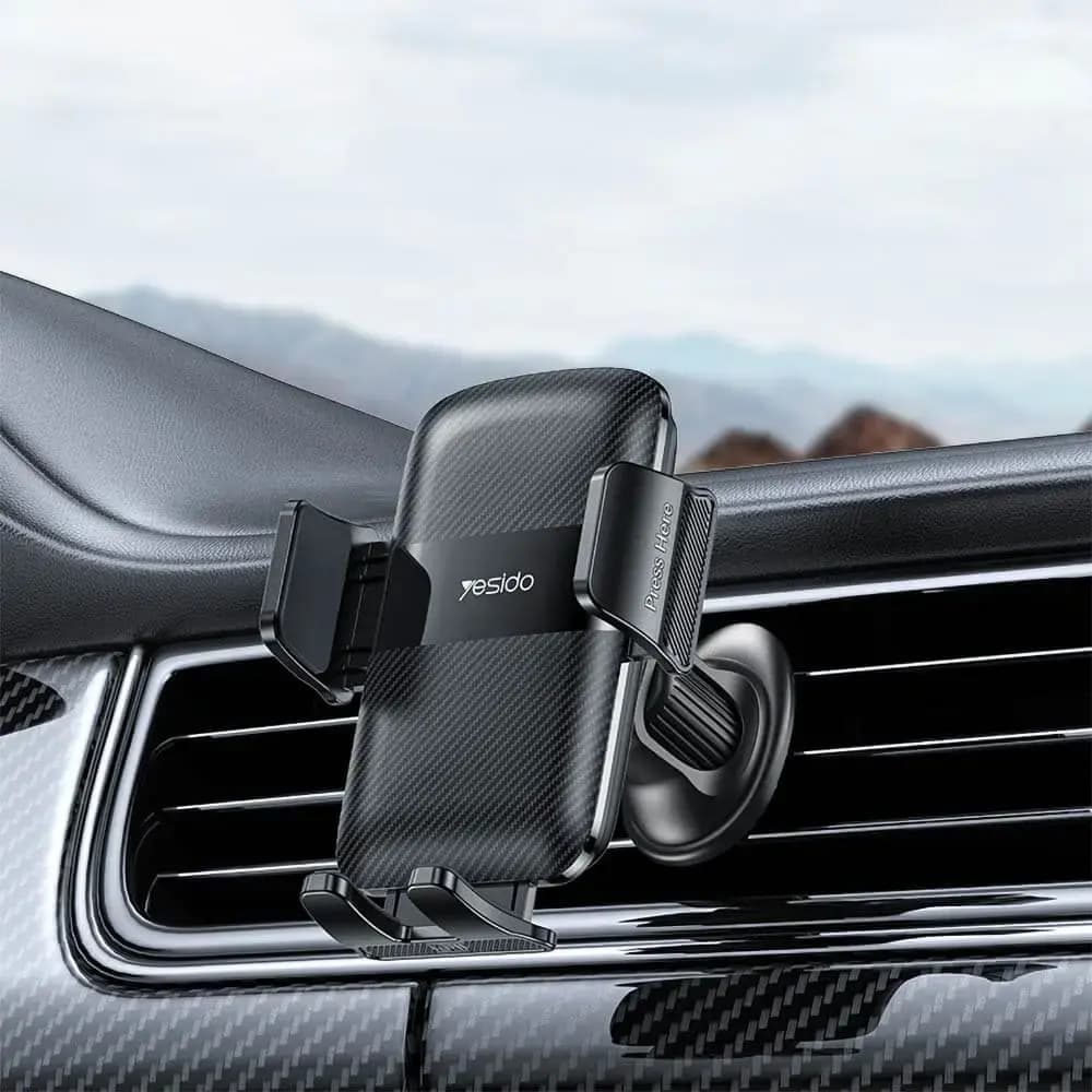 Support smartphone pour voiture Yesido C251 Noir