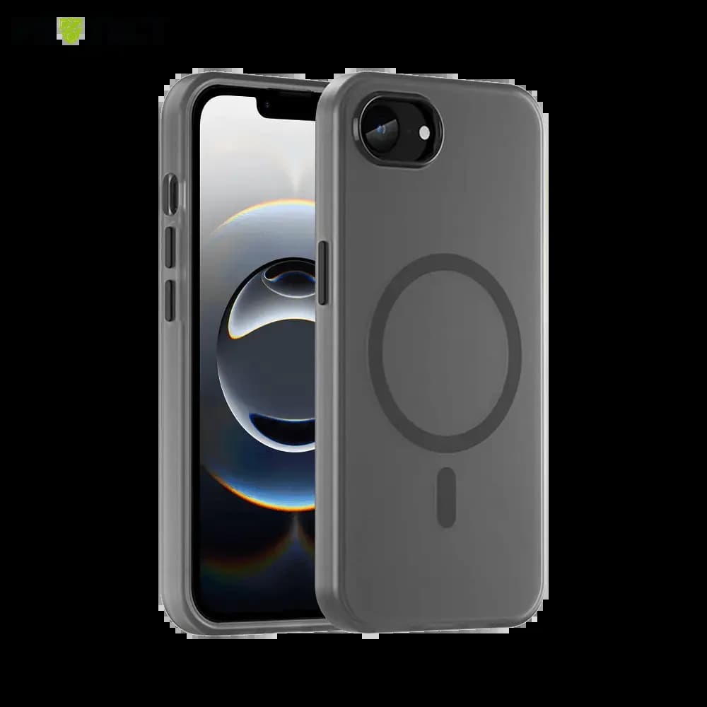 Coque MagSafe iPhone 16e / iPhone 17e bi-matière – PROTECT MF-006 Noir
