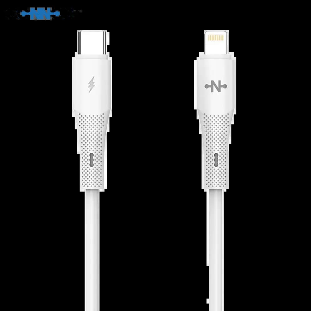 Câble Data USB-C vers Lightning CONNECT 30W (1m) Blanc