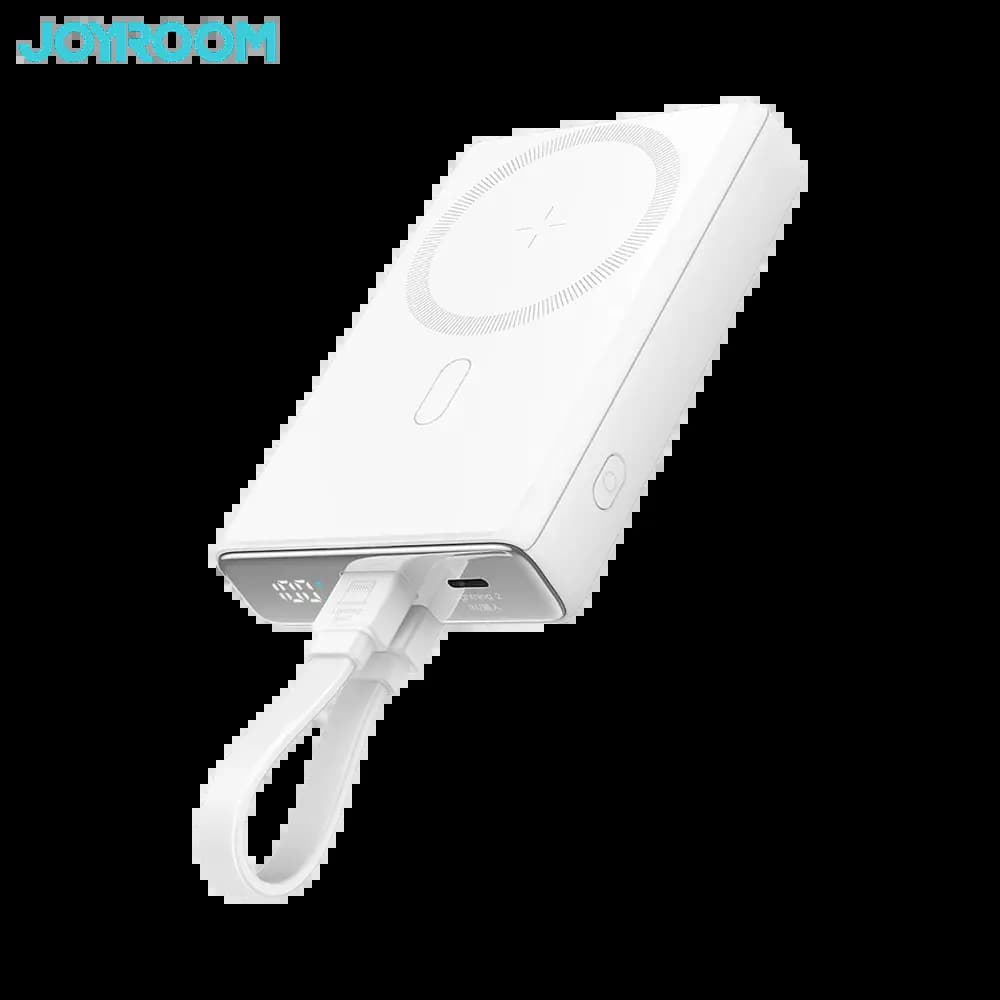 Batterie externe 10000mAh 20W avec charge sans fil 15W et écran digital - JOYROOM JR-PBM01 Blanc