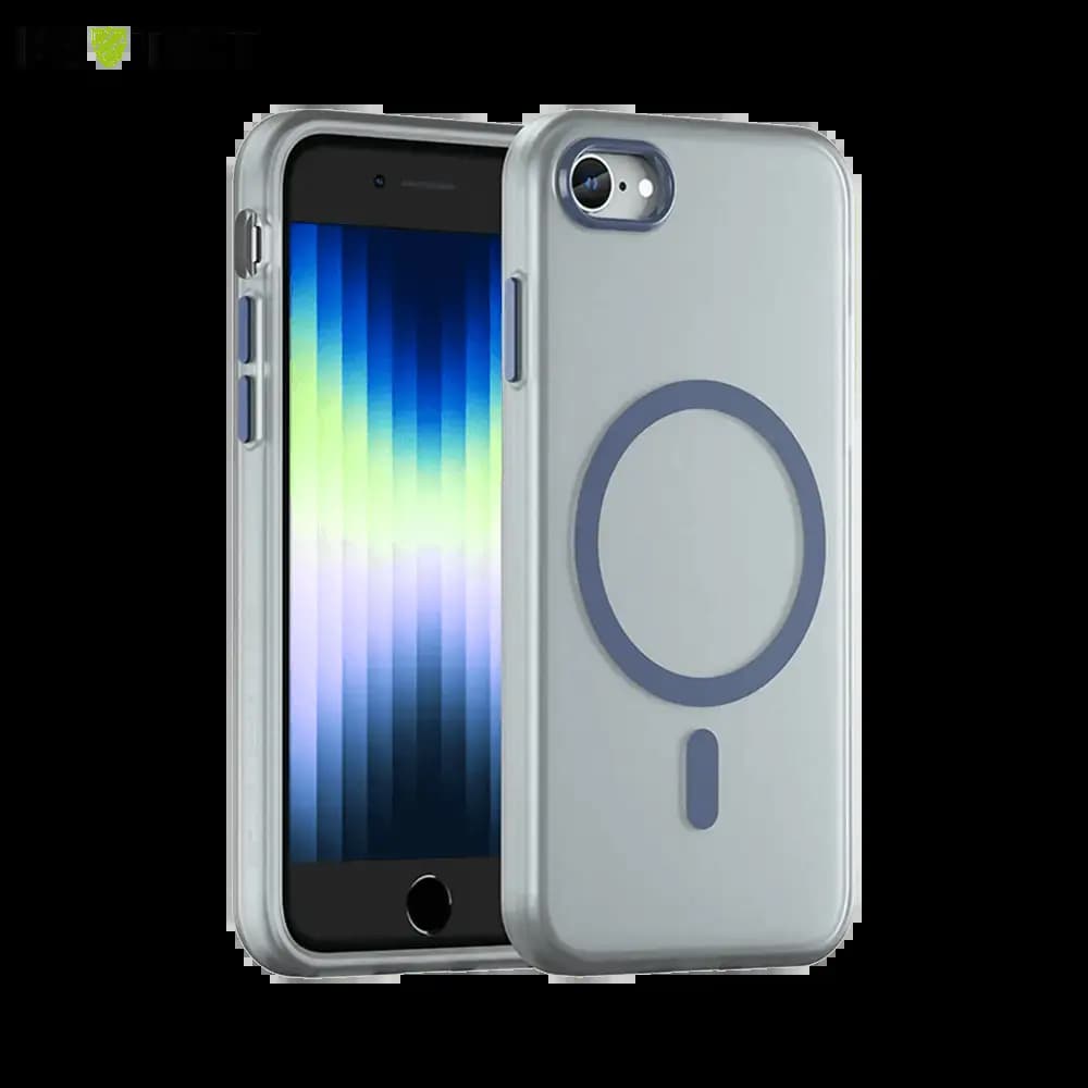 Coque MagSafe bi-matière iPhone 7 / 8 / SE (2nd & 3e Gen) - PROTECT MF-006 Bleu Marine