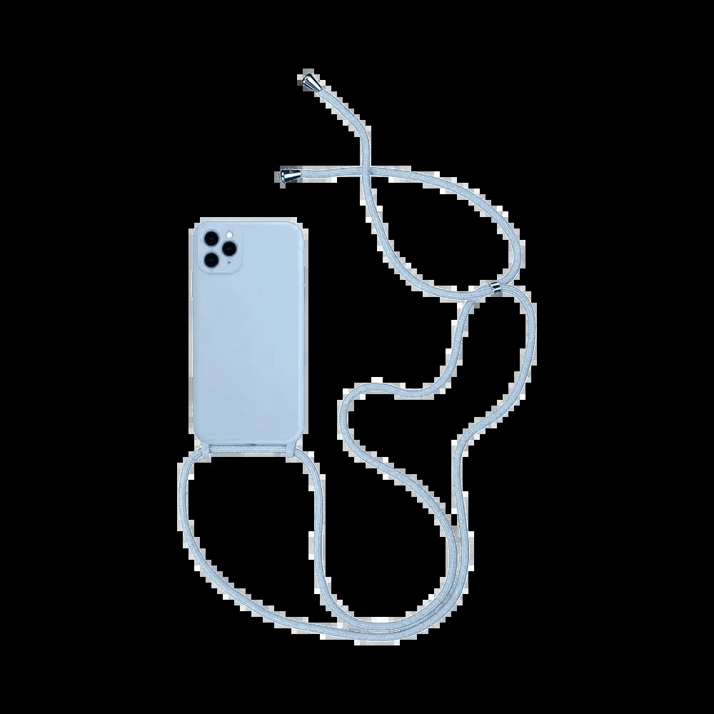Coque avec cordon réglable iPhone 14 Pro Max - Bleu Clair