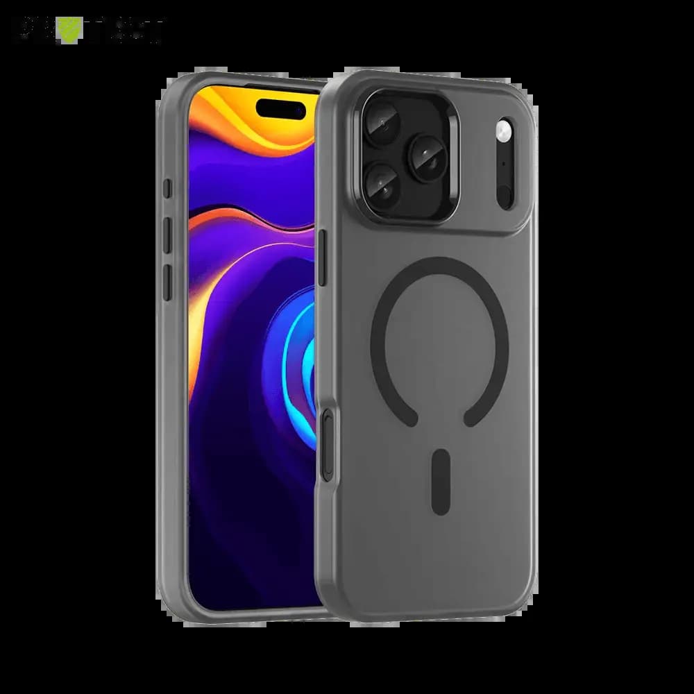 Coque MagSafe bi-matière iPhone 17 Pro - PROTECT MF-006 Noir