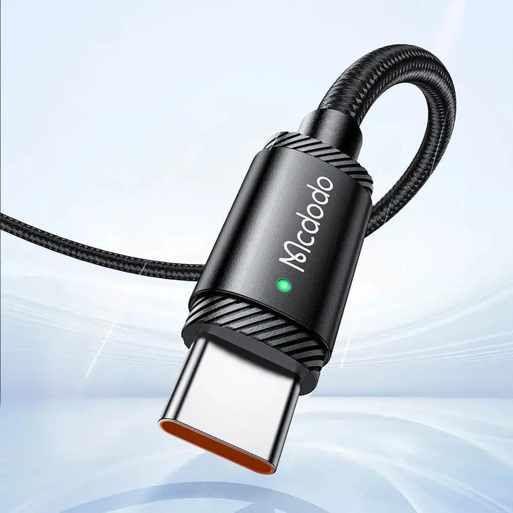 Câble Data USB vers USB-C Mcdodo 120W (avec LED) 1.5m Noir