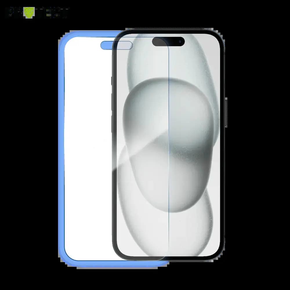 Verre trempé 9H – protection écran Apple iPhone 15 Plus – PROTECT Transparent