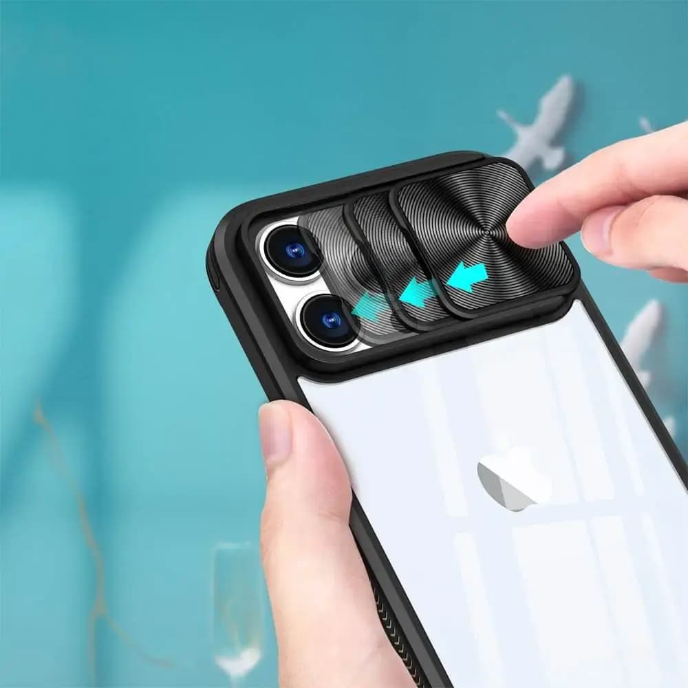 Coque avec cache caméra iPhone 16 Pro - PROTECT IE027 Noir  - Vue 3
