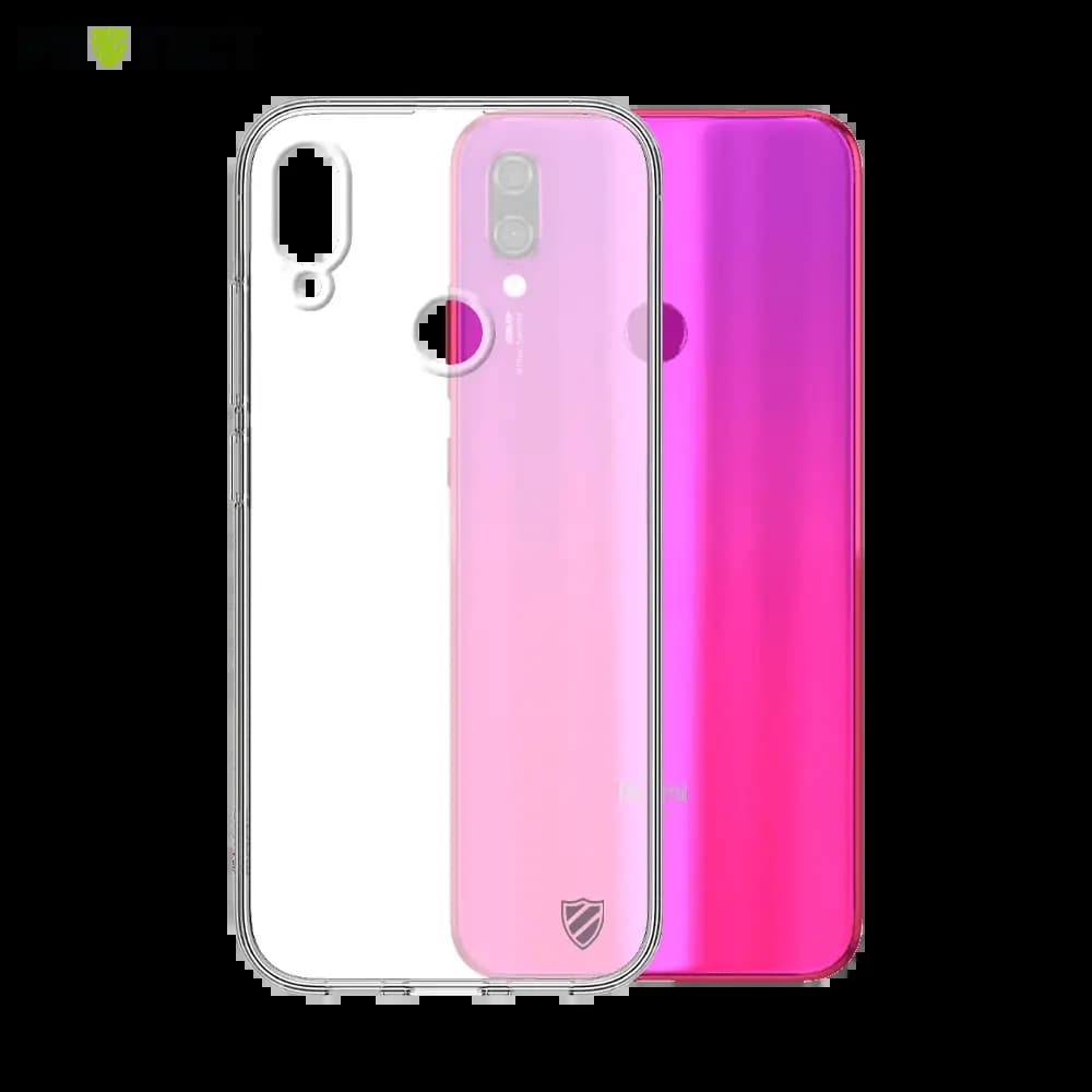 Coque Silicone PROTECT pour Xiaomi Redmi Note 7/Redmi Note 7 Pro Transparent
