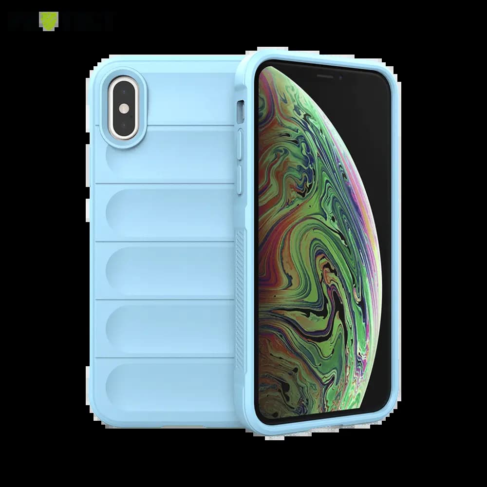 Coque de protection antichoc renforcée iPhone XS Max - PROTECT IX008 Bleu Clair