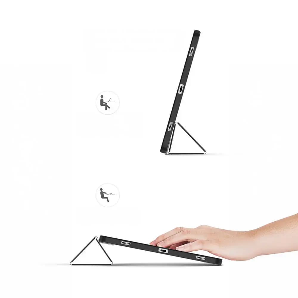 Housse folio Samsung Galaxy Tab S9 avec dos transparent & porte-stylet - Dux Ducis Toby Rose