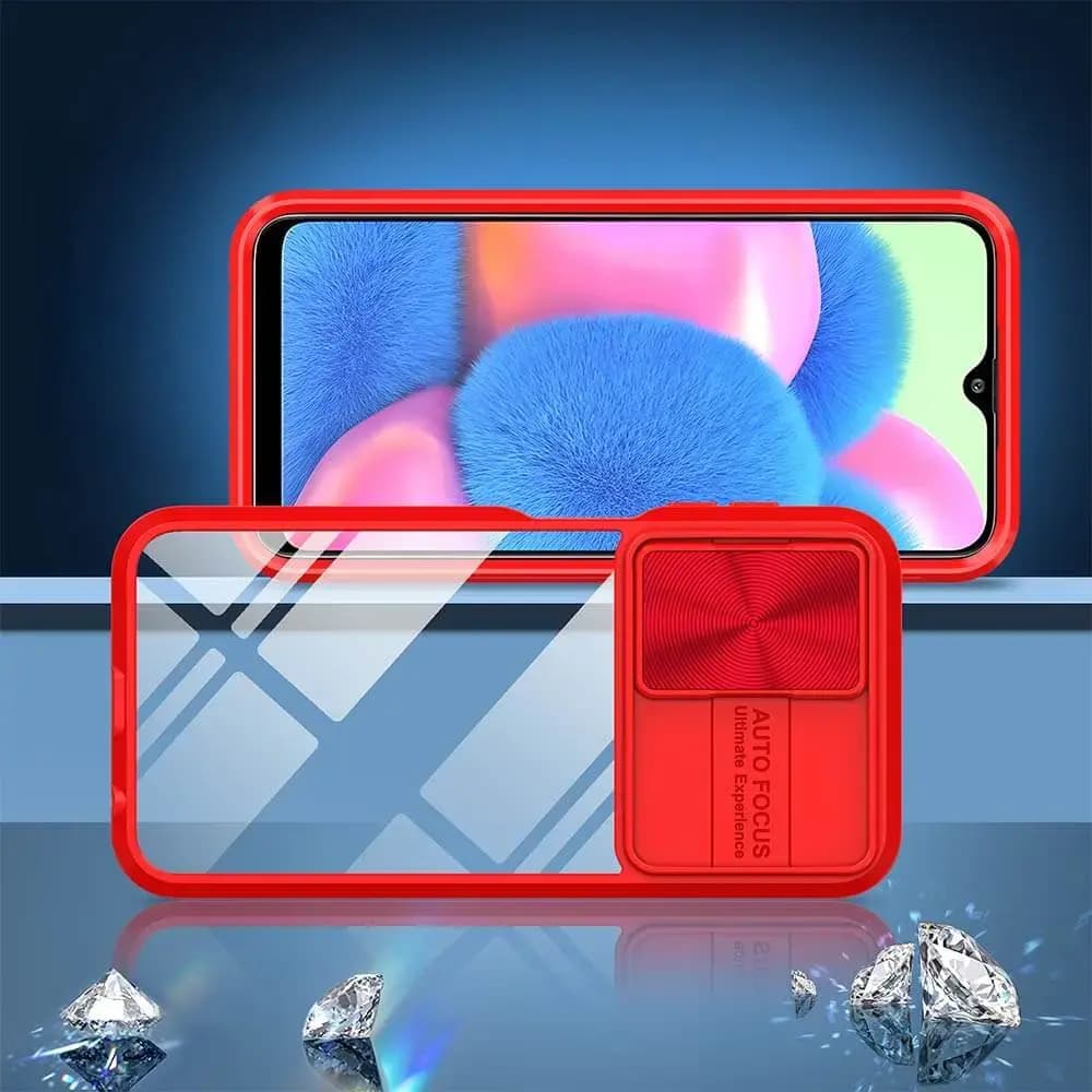 Coque avec cache caméra Samsung Galaxy A16 / Galaxy A17 - PROTECT IE027 Rouge  - Vue 2