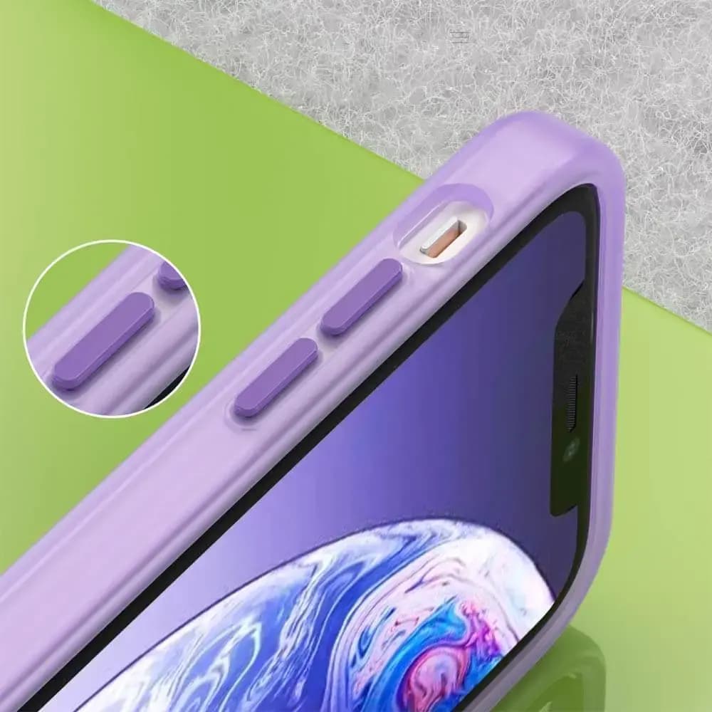Coque MagSafe bi-matière iPhone 11 - PROTECT MF-006 Violet Foncé