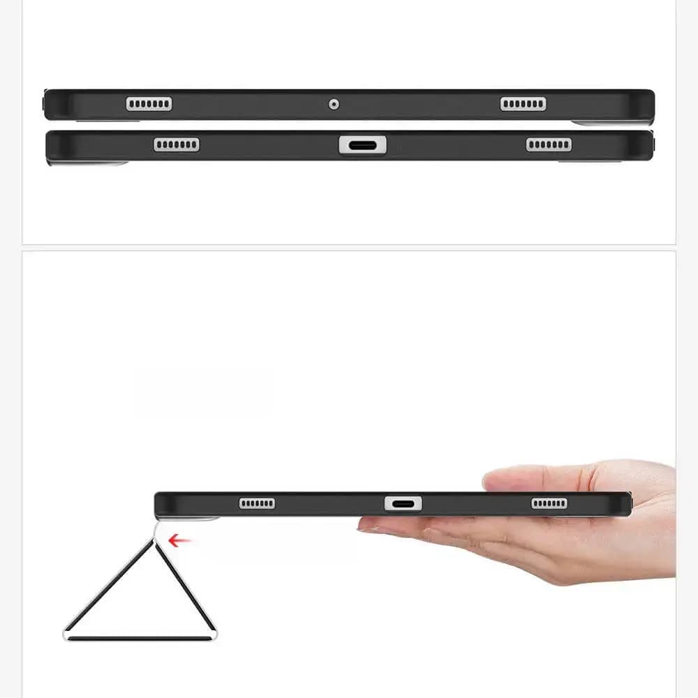 Housse folio Samsung Galaxy Tab S9 avec dos transparent & porte-stylet - Dux Ducis Toby Rose
