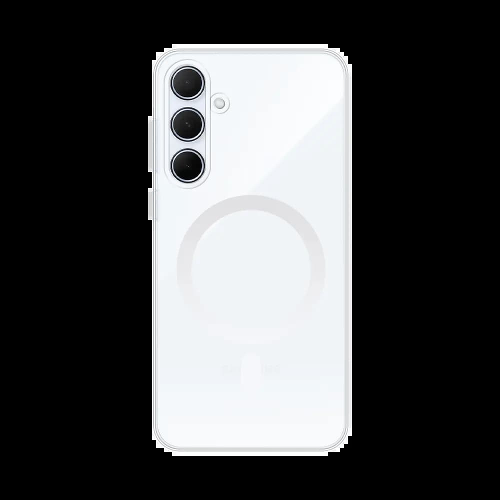 Coque MagSafe silicone transparente Samsung Galaxy A35 5G - Vue 2