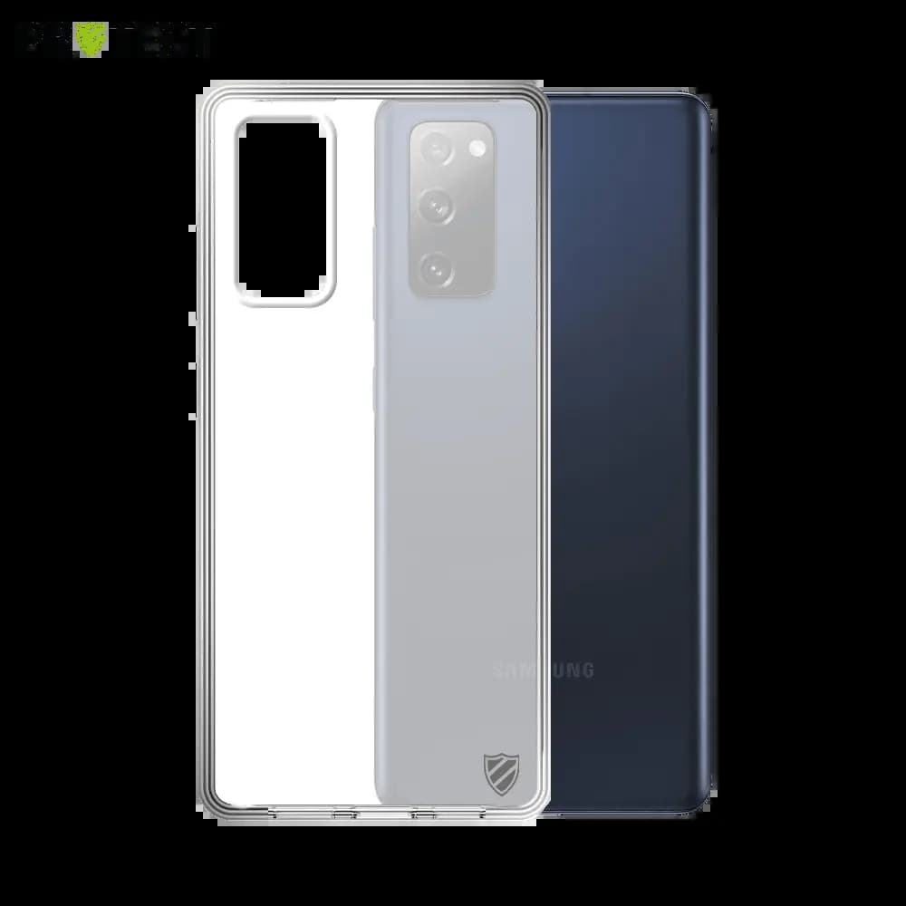 Coque Silicone PROTECT pour Samsung Galaxy S20 FE Transparent