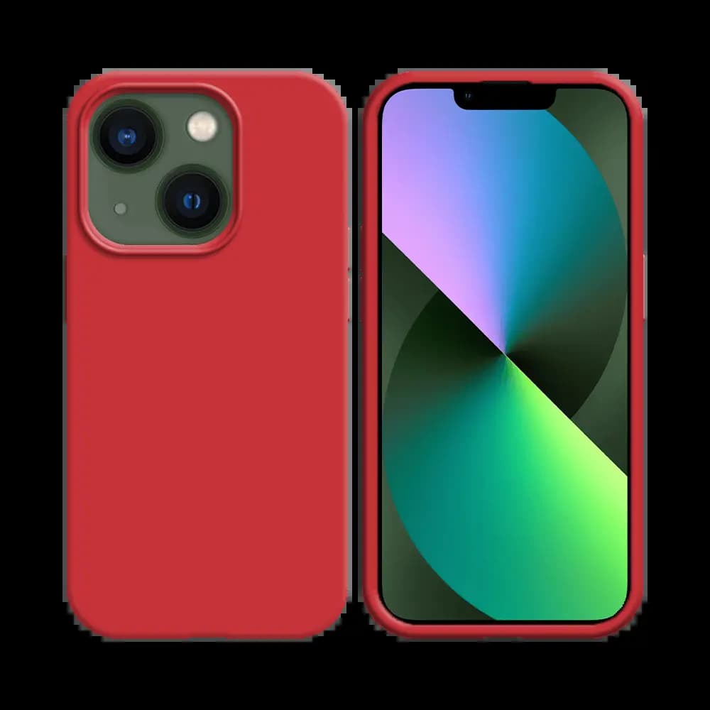 Coque silicone iPhone 13 Mini - Rouge