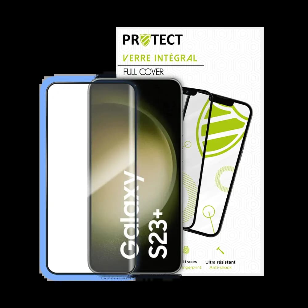Verre trempé intégral Samsung Galaxy S23+ 5G protection écran 9H - PROTECT Noir - Vue 2