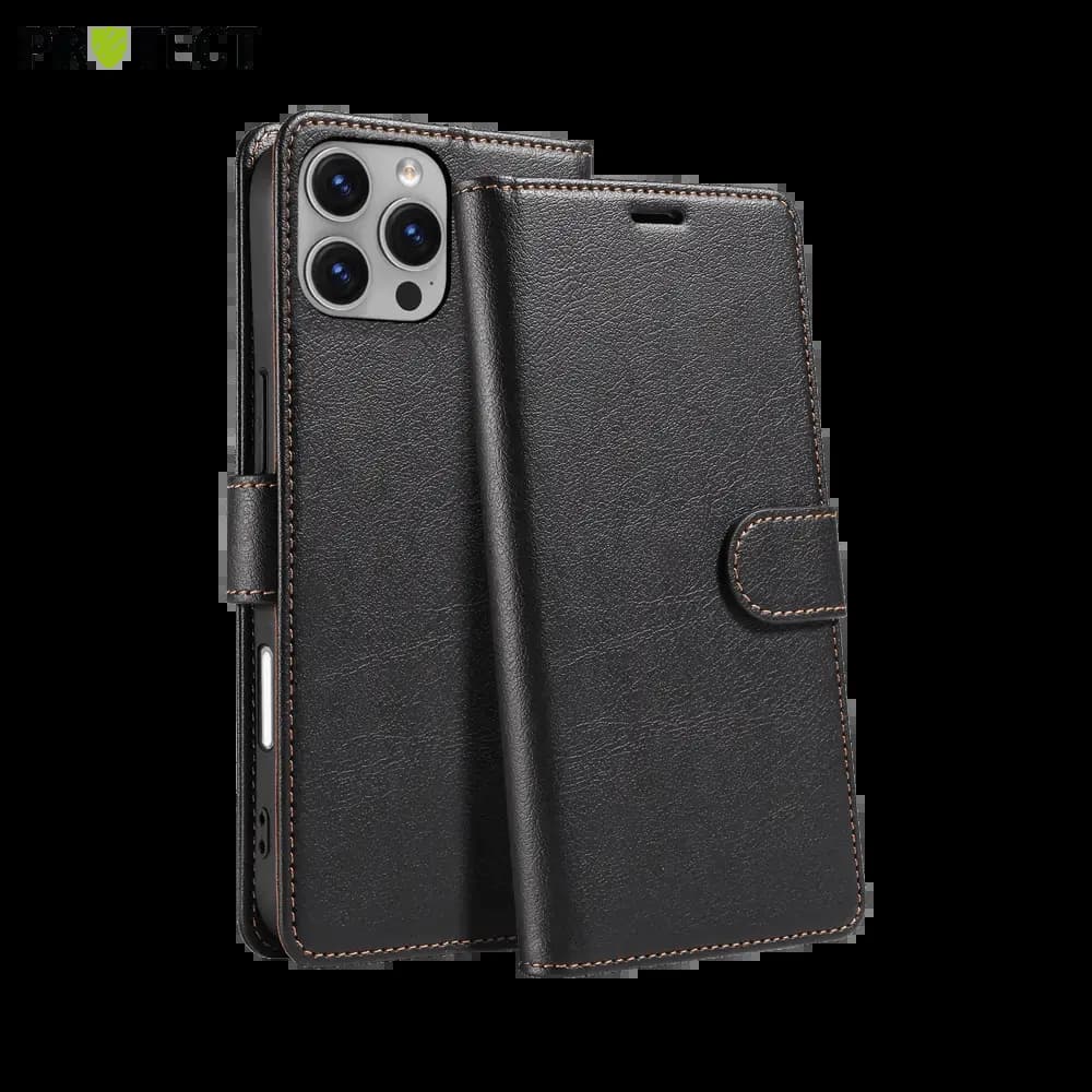 Housse folio anti-RFID iPhone 16 Pro Max – PROTECT IP011 Noir