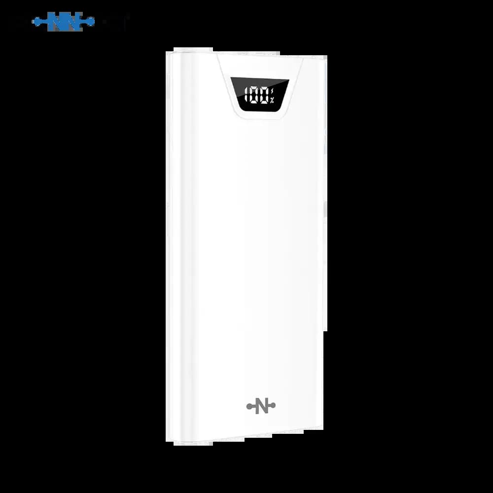 Batterie externe 10000mAh avec affichage digital et charge rapide 15W - CONNECT Blanc