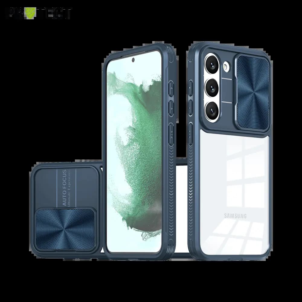 Coque Samsung Galaxy S23+ 5G avec cache caméra - PROTECT IE027 Bleu Marine