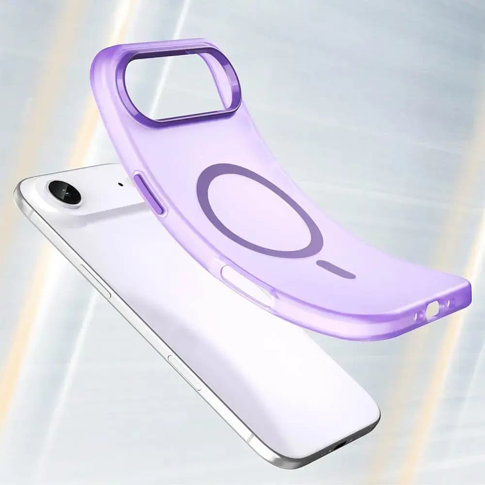 Coque MagSafe bi-matière iPhone Air - PROTECT MF-006 Violet Foncé