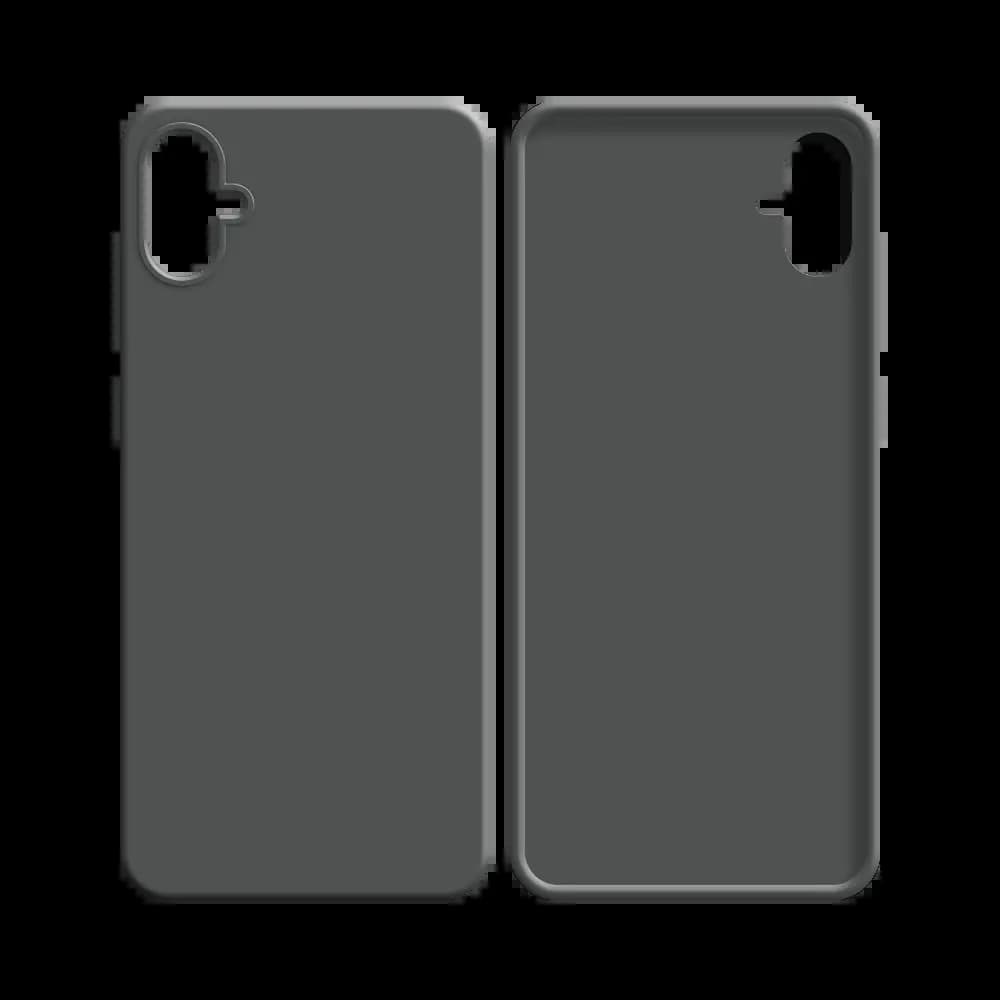 Coque silicone Samsung Galaxy A04e - Gris - Vue 2