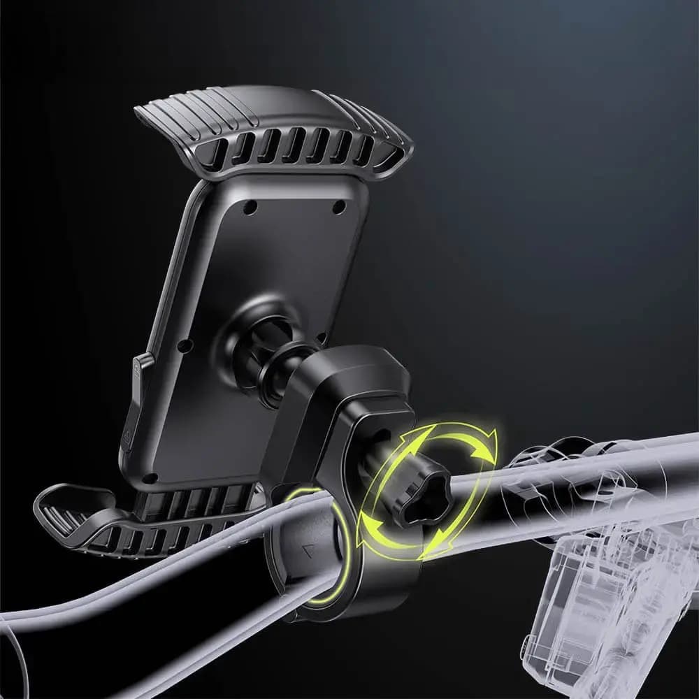 Support pour smartphone 2 en 1 pour vélo & moto Yesido C249 - Noir