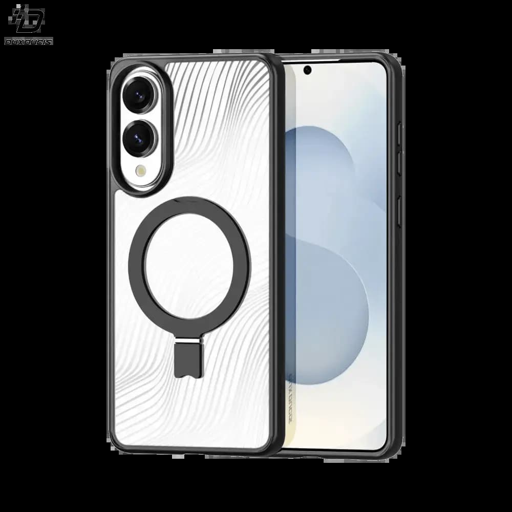 Coque MagSafe avec support – Samsung Galaxy S25 Edge – Dux Ducis Aimo Mag Noir