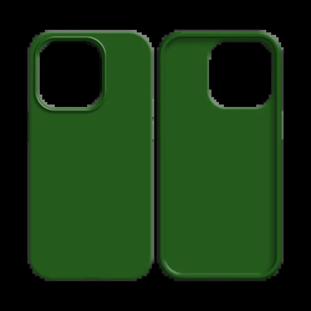 Coque silicone iPhone 14 - Vert Foncé - Vue 2