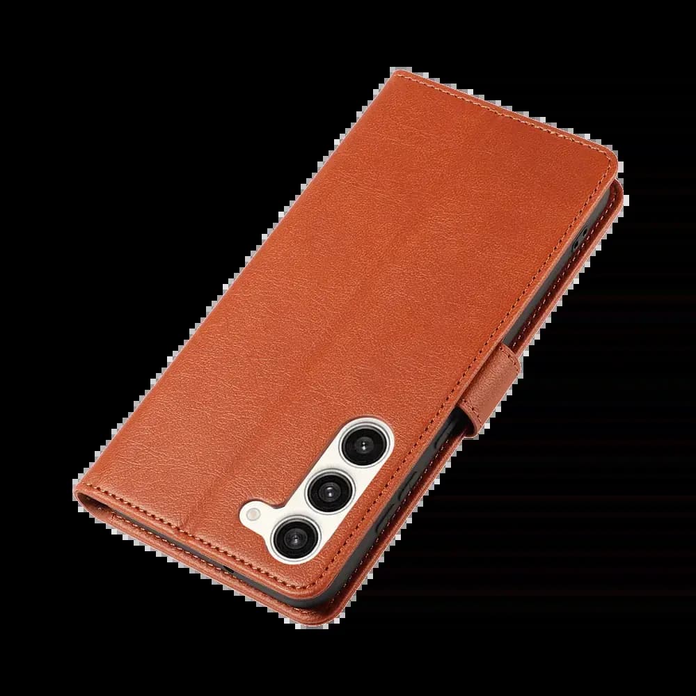 Housse folio anti-RFID Samsung Galaxy S21 FE – PROTECT IP011 Marron - Vue 6