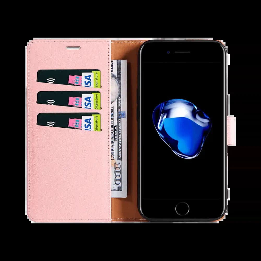 Housse folio anti-RFID iPhone 6 / 6S - PROTECT IP011 Rose - Vue 2